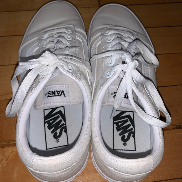VANS “Ward” NWT White/White Sneakers - Women’s 7.5 - Picture 6 of 9
